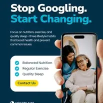 Caregiver showing phone to smiling elderly woman at home